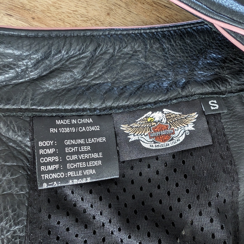 Harley-Davidson Leather Riding Chaps - Picture 3 of 3